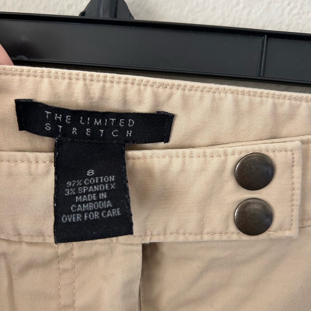 The Limited Tan Boot Cut Flare Pants